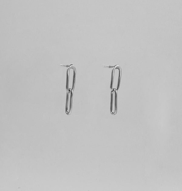 Tiny Paperclip Earring